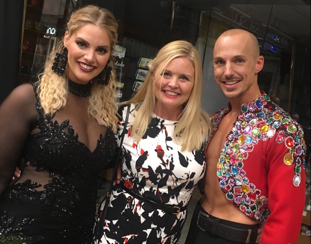 Angelina Kirsch, Anne-Dorte Pedersen, Oliver Tienken zur Fashion Party in Schwerin